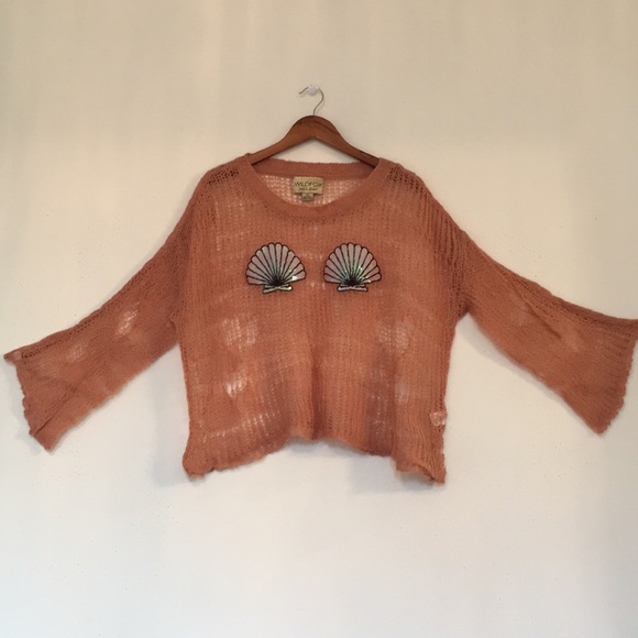 Wildfox White Label Shell Bra Lost Knit Sweater - Picture 7 of 13